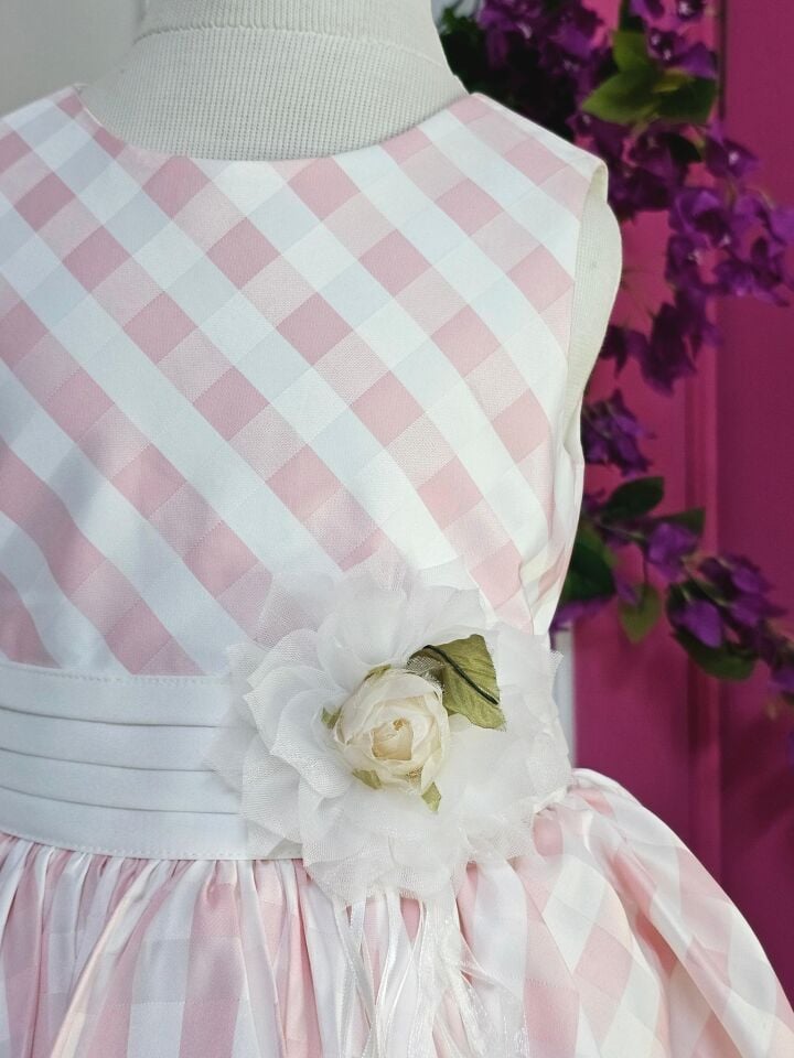 Pötikare Asimetrik Etekli Elbise - Pembe